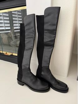 Stuart Weitzman 5050 Bold Over the Knee Boots Black Size 7.5B