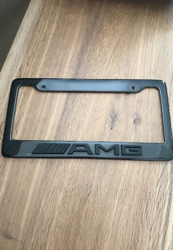 Real Carbon Fiber Amg License Plate Frame For Sale In San Jose Ca Offerup