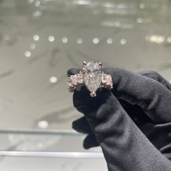 ✨💎💍Crazy Shine Custom Hand-Set Lab Grown Diamond Engagement Ring - 14kt Gold (White, Yellow, Rose)