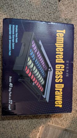Glass coffee pod drawer