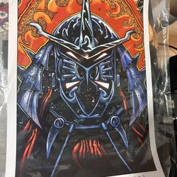 Tmnt Poster Signed By Kevin Eastman 