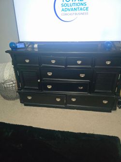 Black dresser
