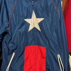 Men’s large Disney Captain America Wind Breaker