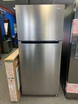 Vissani stainless steel fridge
