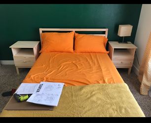 Bed frame and mattress