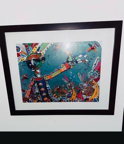 Anthony Breslin-well known Australian artist-carnival time I-ciclee print-framed