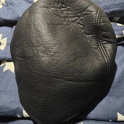 Leather Newspaper Boy Hat 
