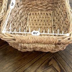 Braided Sea Grass Baskets (Set Of 2)