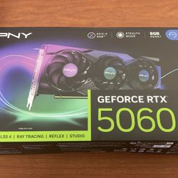 Sealed PNY 3 Fans RTX 5060 OC with RGB light