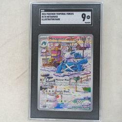Metagross 178/162 Illustration Rare - 2024 Pokemon - Temporal Forces SGC Mint 9