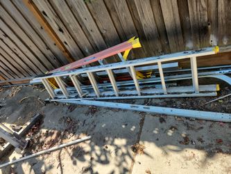 Two ladders 16 ' and step ladder