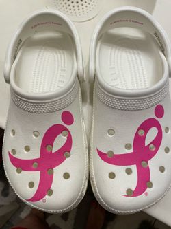 BREAST CANCER AWARENESS CROCS