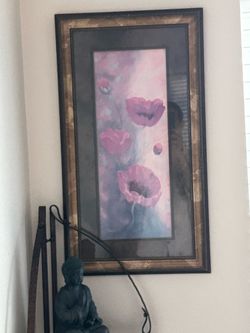 Beautiful frame and poppy picture