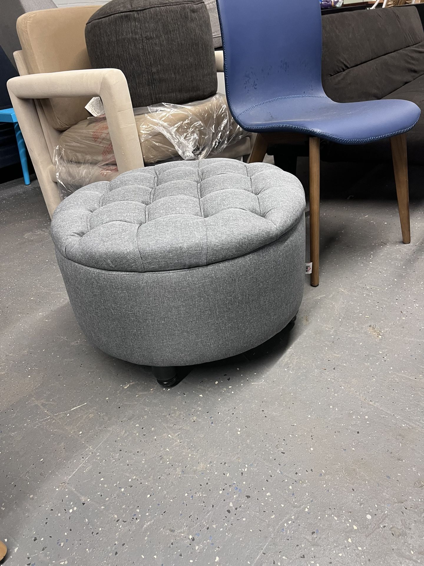 New Storage Ottoman Gray Color See Pictures For Dimensions 