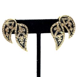 Vintage Butler Rhinestone Earrings 