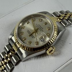 Rolex Datejust Factory Diamonds 69173 1995 