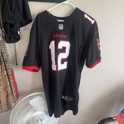 Tom Brady #12 Tampa Bay Buccaneers Black Jersey Size 52