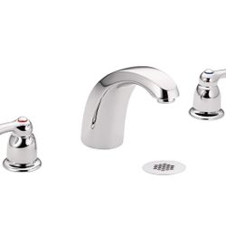 Moen 8924 Commercial M-Bition Widespread Lavatory Faucet w/ Grid Strainer 1.5gpm