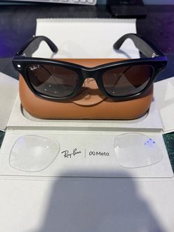 Meta Ray-Ban (Gen 2) Wayfarer Smart AI Glasses, Black, Polarized Lenses Camera, audio & Meta AI buil