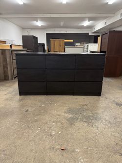 Black 9 Drawer Dresser