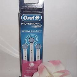 3 Pack Oral-B Sensitive Gum Care Clean Replacement Brush Heads Toothbrush Refill