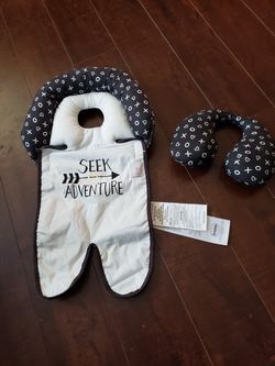 Carseat pad and pillow