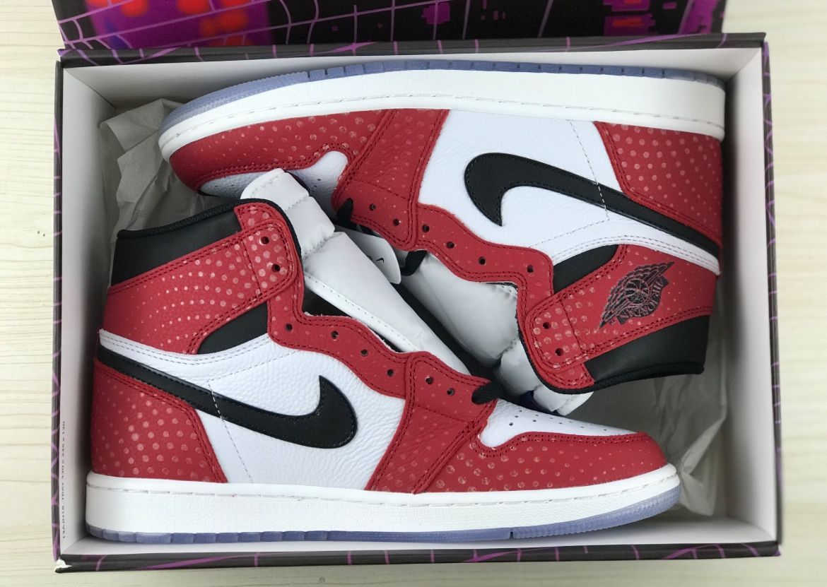 BRAND NEW Authentic Air Jordan 1 Retro High OG ‘Origin Story’ Spider-Man - Sizes 7 to 13.5 - Limited Edition