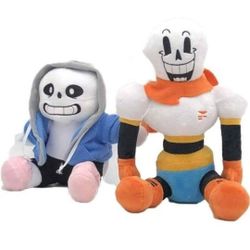 NEW! Undertale Sans & Papyrus Plush Figures (set of 2 - 10", 15")