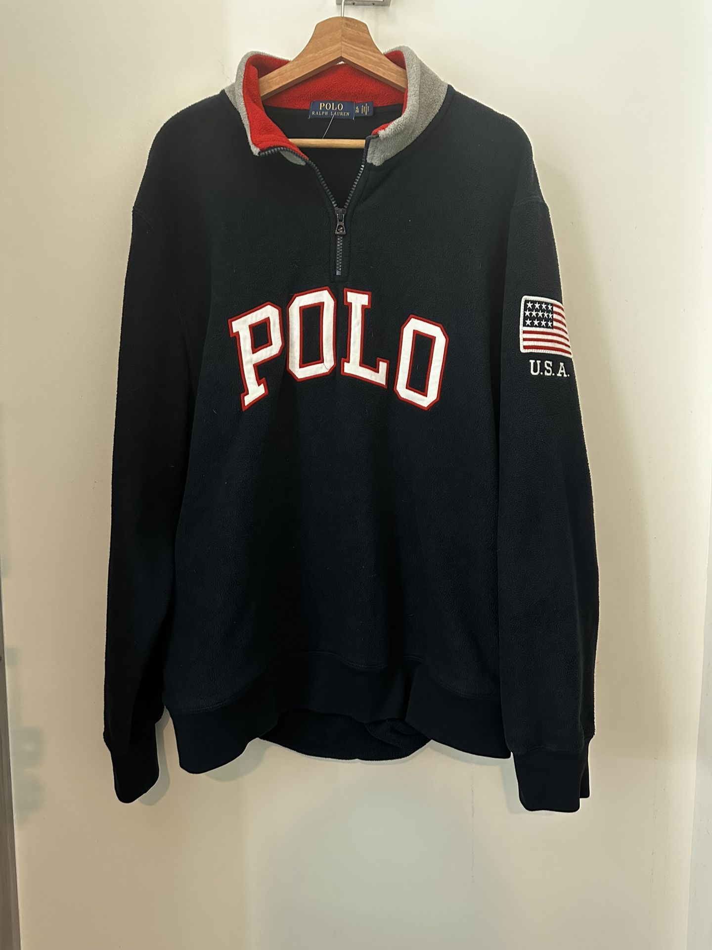 Polo Ralph Lauren USA Sweater Fleece Size XL