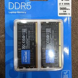 FIRM PRICE Crucial 64gb Ddr5 5600mhz Sodimm Ram New 