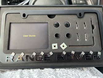 Range Rover license plate holder