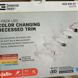LED Color Changing Recessed Trim
