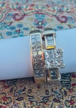 Quad Princess Cut Diamond Set