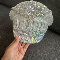 Bride Bling Captain Hat