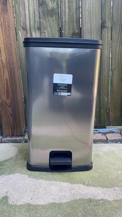 Mainstays 13.2 Gallon Stainless Steel Step Can