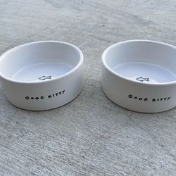 Matching Cat/Kitten Bowls 
