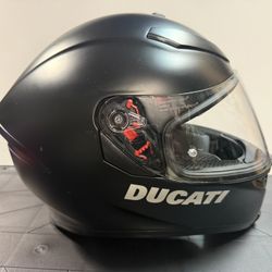 Ducati Motorcycle Helmet, Large Matte Black