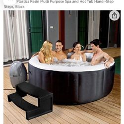 Confer Plastics Resin Multi Purpose Spa and Hot Tub Handi-Step Steps, Black