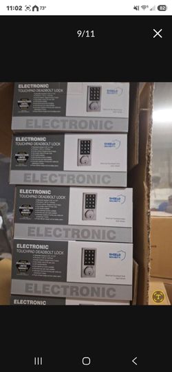 Electronic Touchpad Deadbolt Lock Satin Nickel Finish by Shield Security 131360 $$25 EACH