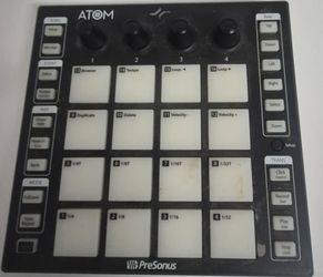 AI Overview    +7                    This device is a PreSonus ATOM Production and Performance Pad Controller