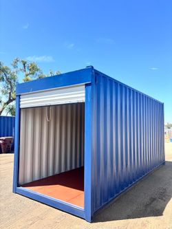 20FT SHIPPING CONTAINER – WIND & WATERTIGHT | HEAVY DUTY STORAGE SHED | CONNEX BOX (ROLL-UP DOOR)
