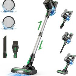 Vactidy Cordless 6-in-1 Lightweight Stick Vacuum Cleaner with Brushless Motor, 45 Min Runtime, for Hard Floors and Carpets
