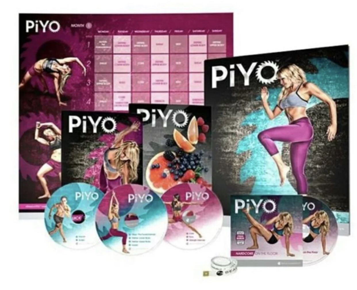 New PiYO Workout DVD Set ***5 disc set with all guided materials