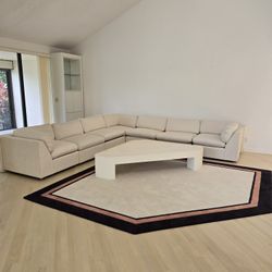 Sectional Sofa With Rug And Coffee Table 