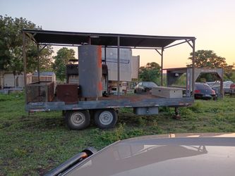 Gooseneck Bbq pit trailer