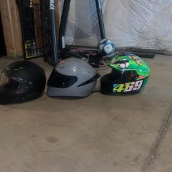 Barely Used Motorcycle Helmets