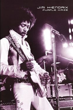 Jimi Hendrix Purple Haze Wall Poster 24"x36"