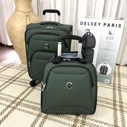 Delsey Carry on and Under Seater Set