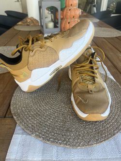 Nike Paul George 5 Wheat Tennis Shoes Size 11.5