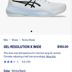 Asics Gel-Resolution X Wide